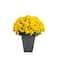 33" UV Resistant Artificial Geranium Plant in Slate Ceramic Planter (Indoor/Outdoor)